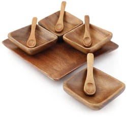 Condiment 4 Square with Tray